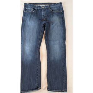 Mens "Cremieux" Denim Jeans Regular Fit Straight Leg Casual Everyday Blue 36x28